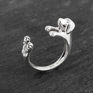 Silver Doxie Ring
