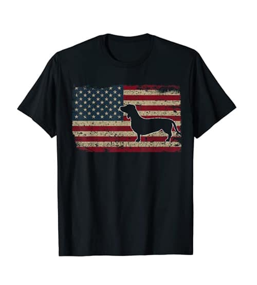 Dachshund American Flag
