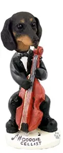 Dachshund Black Cellist